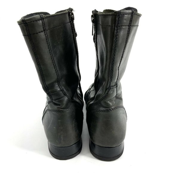 Size 9M Steve Madden Combat Troopa Green Boots - Picture 7 of 8